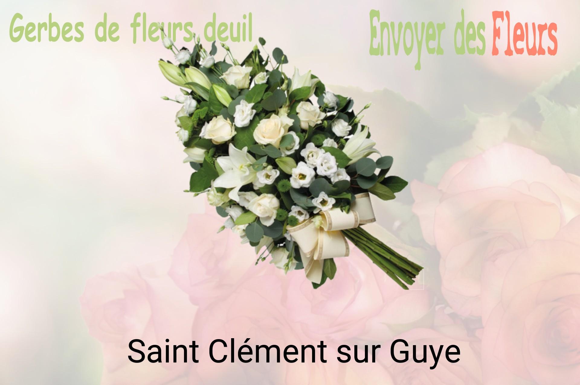 Gerbe de fleurs de deuil livrée à Saint-Clément-sur-Guye
